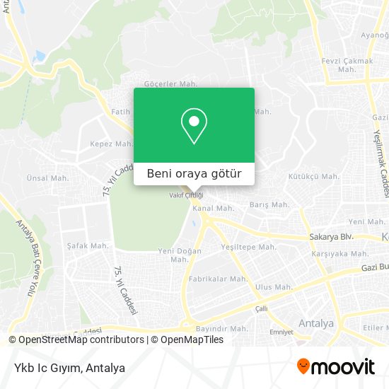 Ykb Ic Gıyım harita