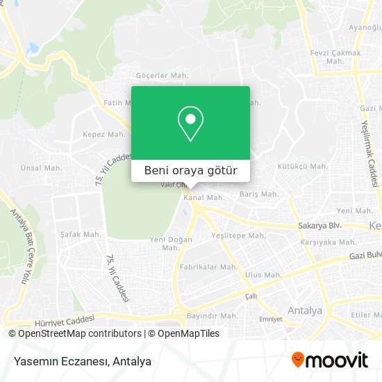 Yasemın Eczanesı harita