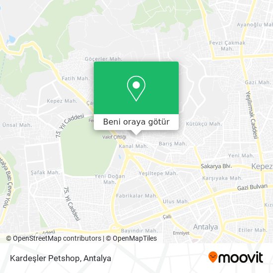 Kardeşler Petshop harita