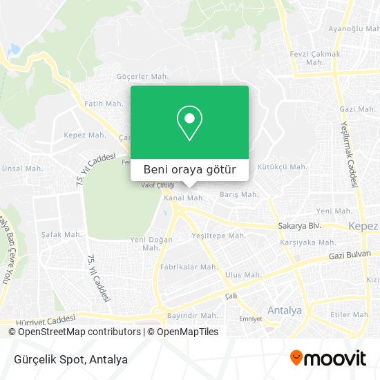 Gürçelik Spot harita