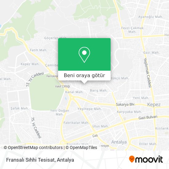 Fransalı Sıhhi Tesisat harita
