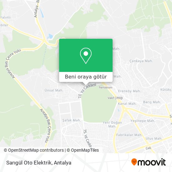 Sarıgül Oto Elektrik harita