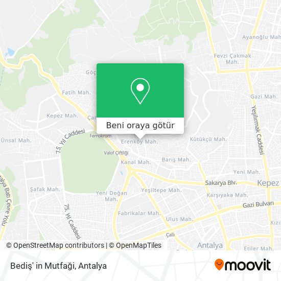 Bediş' in Mutfaği harita