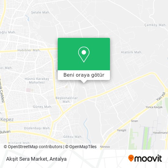 Akşit Sera Market harita