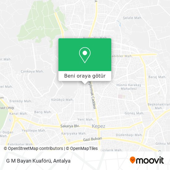 G M Bayan Kuaförü harita