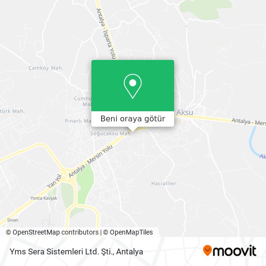 Yms Sera Sistemleri Ltd. Şti. harita