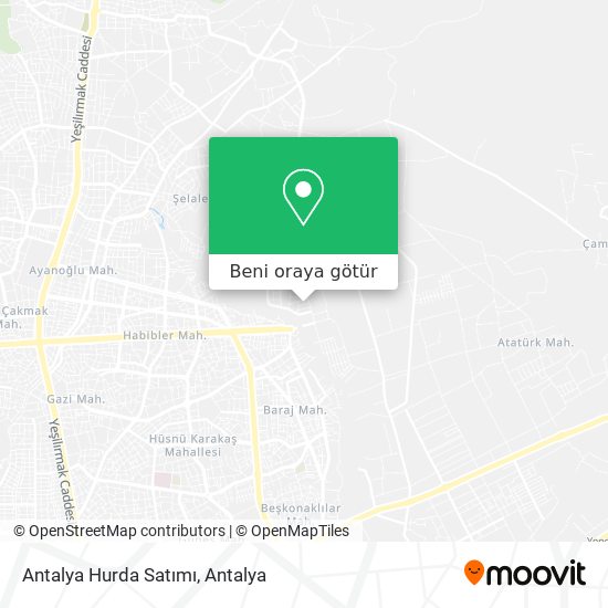 Antalya Hurda Satımı harita