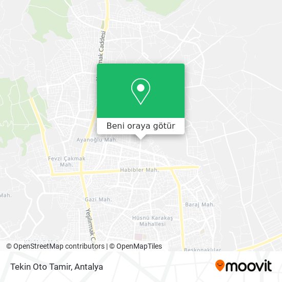 Tekin Oto Tamir harita