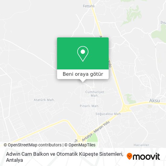 Adwin Cam Balkon ve Otomatik Küpeşte Sistemleri harita