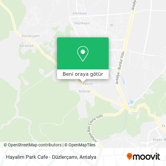 Hayalim Park Cafe - Düzlerçamı harita