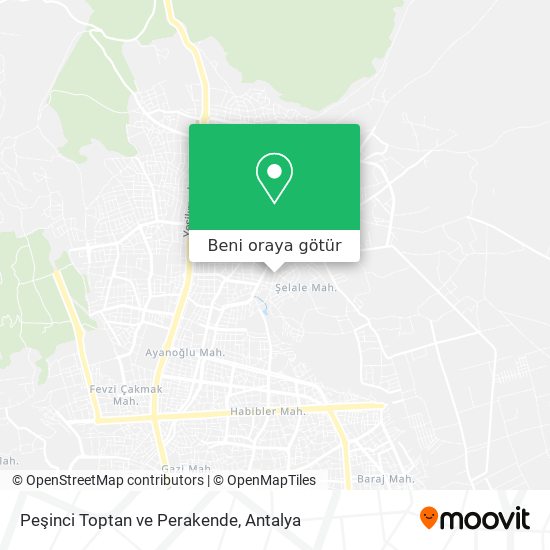 Peşinci Toptan ve Perakende harita