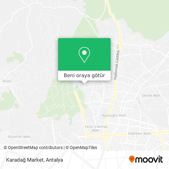 Karadağ Market harita