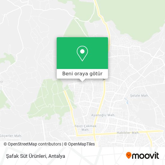 Şafak Süt Ürünleri harita