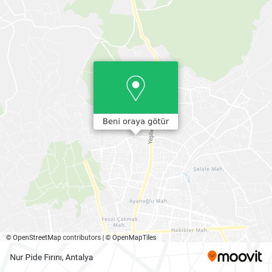 Nur Pide Fırını harita