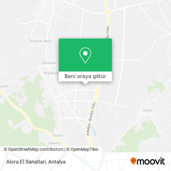 Alora El Sanatlari harita