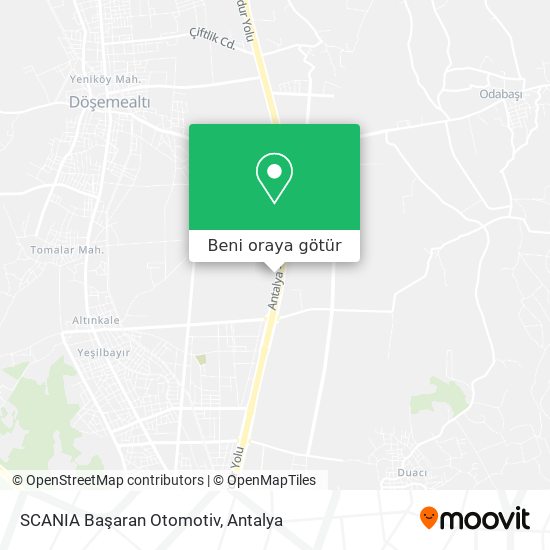SCANIA Başaran Otomotiv harita