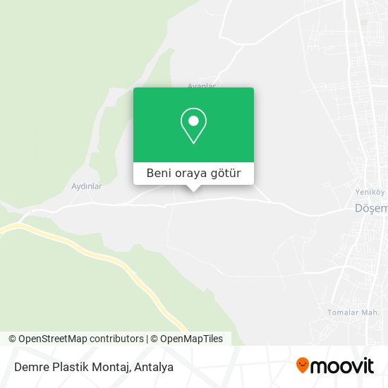 Demre Plastik Montaj harita