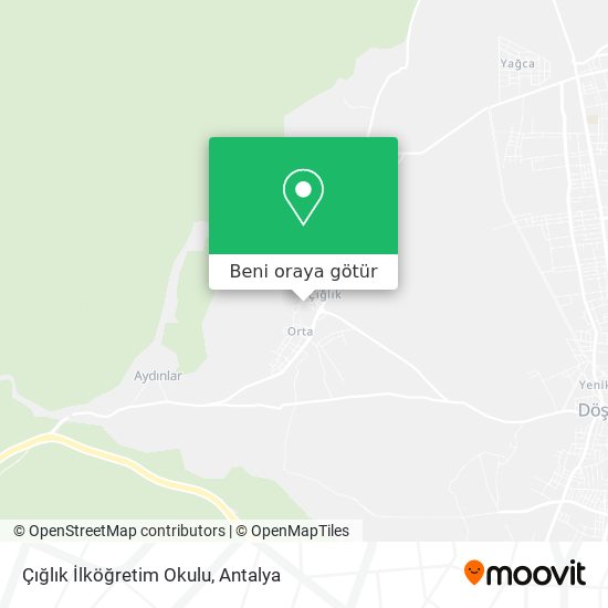 Çığlık İlköğretim Okulu harita