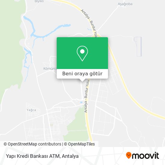 Yapı Kredi Bankası ATM harita