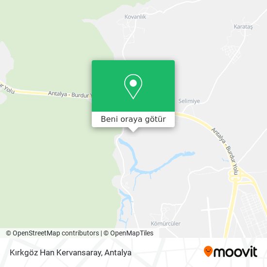 Kırkgöz Han Kervansaray harita