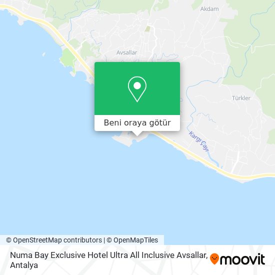 Numa Bay Exclusive Hotel Ultra All Inclusive Avsallar harita
