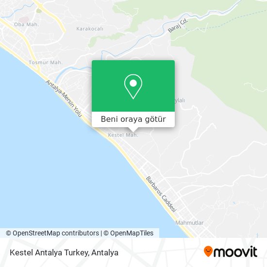 Kestel Antalya Turkey harita