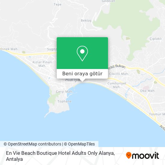 En Vie Beach Boutique Hotel Adults Only Alanya harita