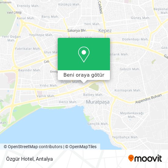 Özgür Hotel harita