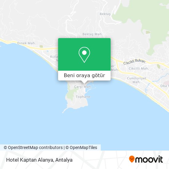 Hotel Kaptan Alanya harita