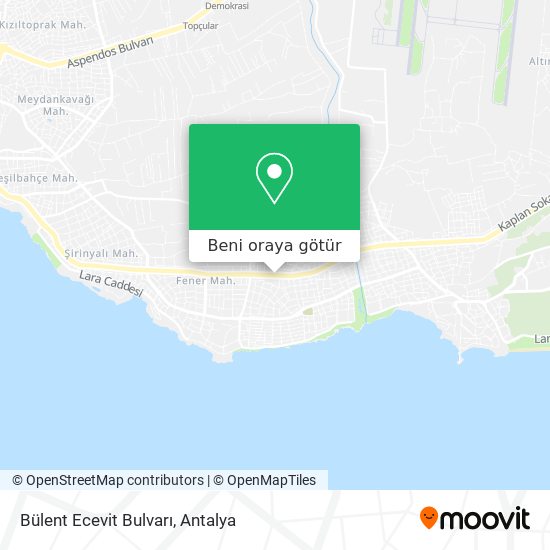 Bülent Ecevit Bulvarı harita