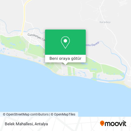 Belek Mahallesi harita