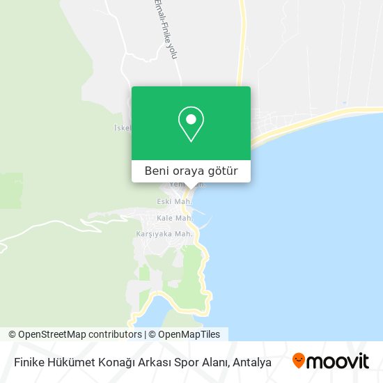 Finike Hükümet Konağı Arkası Spor Alanı harita