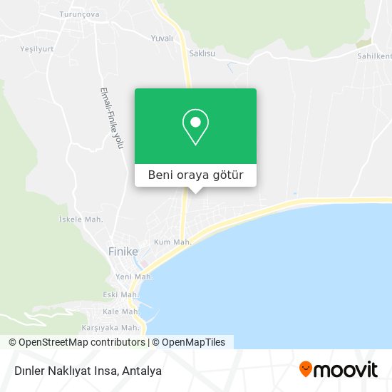 Dınler Naklıyat Insa harita