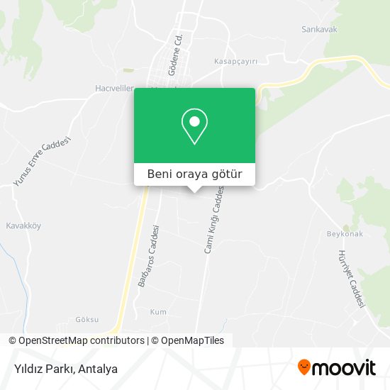 Yıldız Parkı harita