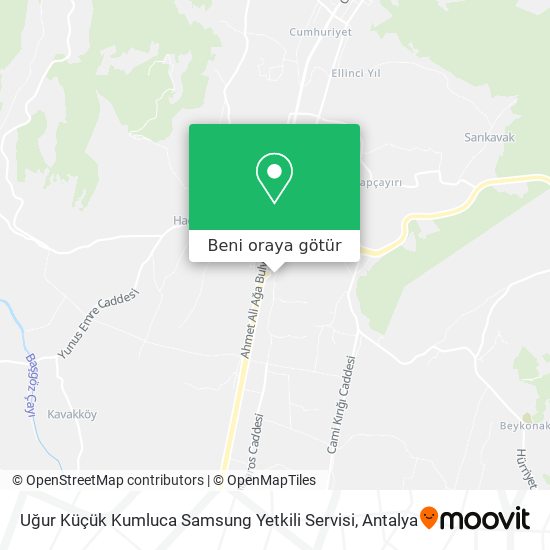 Uğur Küçük Kumluca Samsung Yetkili Servisi harita