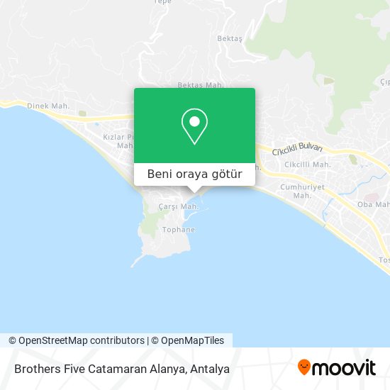 Brothers Five Catamaran Alanya harita