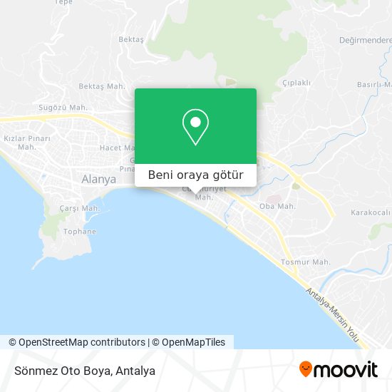 Sönmez Oto Boya harita