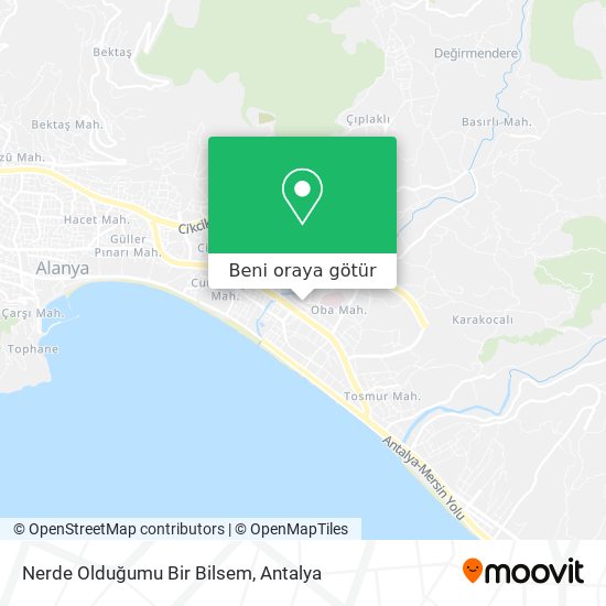 Nerde Olduğumu Bir Bilsem harita