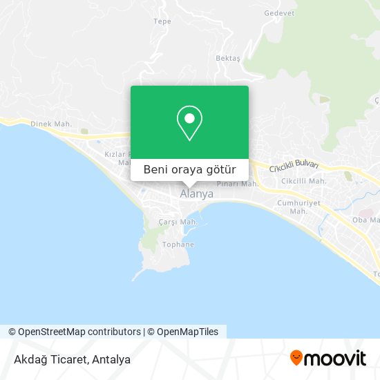 Akdağ Ticaret harita