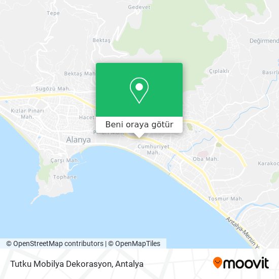 Tutku Mobilya Dekorasyon harita