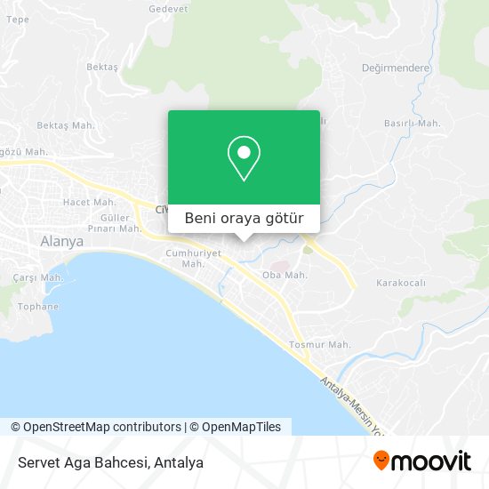 Servet Aga Bahcesi harita