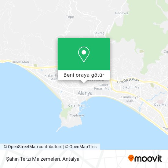 Şahin Terzi Malzemeleri harita