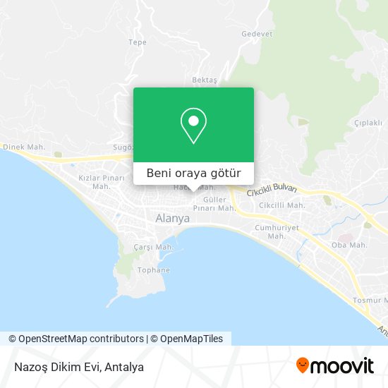 Nazoş Dikim Evi harita