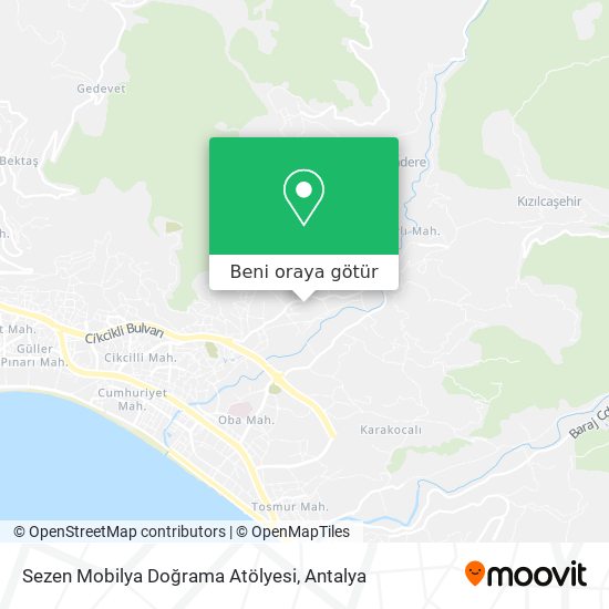 Sezen Mobilya Doğrama Atölyesi harita