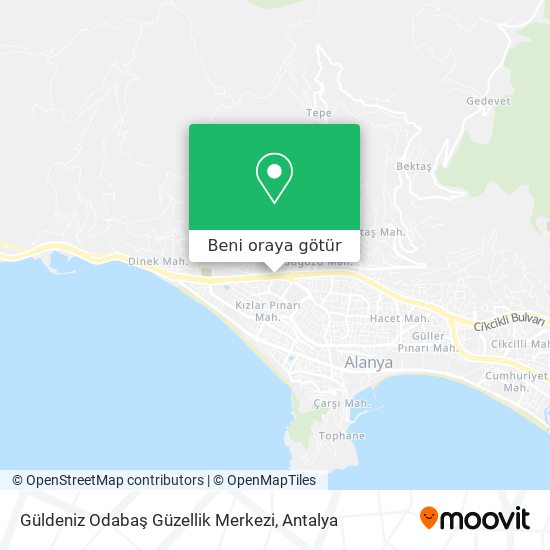 Güldeniz Odabaş Güzellik Merkezi harita