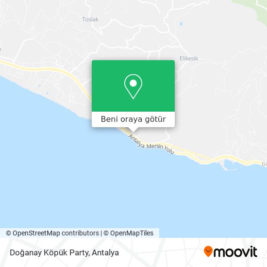 Doğanay Köpük Party harita