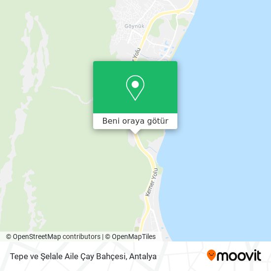 Tepe ve Şelale Aile Çay Bahçesi harita