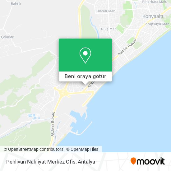 Pehlivan Nakliyat Merkez Ofis harita