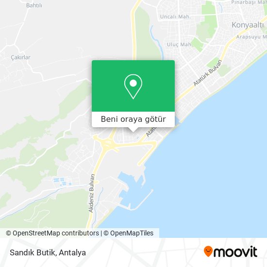 Sandık Butik harita