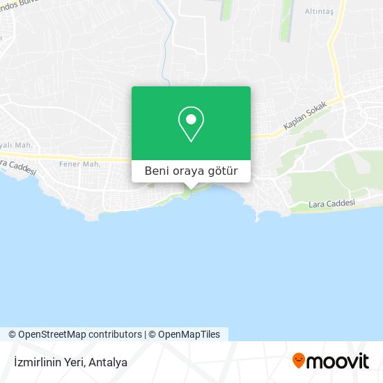 İzmirlinin Yeri harita